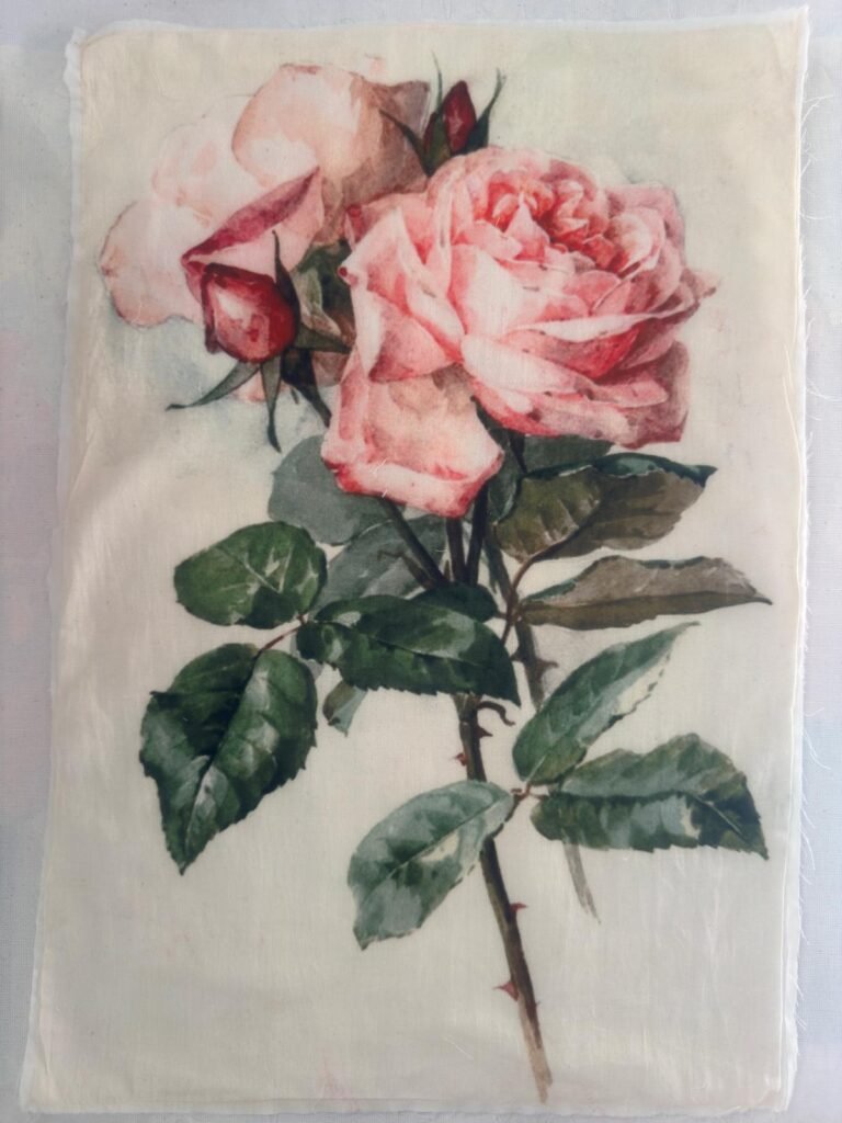 Rose Floral Digital Print Patches 17.5 x 11.5 Inch – LP0041