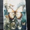 Butterfly Print Cotton Fabric Sew Onn Patch 9 x 6.5 Inch – SP0007