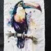 Toucan Print Cotton Fabric Sew Onn Patch 9.2 x 6.5 Inch – SP0003
