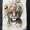 Lion Cub Artwork Print Cotton Fabric Sew Onn Patch 11 x 8 Inch – LP0025