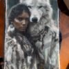 Native Tribal Woman Portrait Laser Digital Patches – LP0053