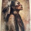 Native American Woman Portrait Laser Digital Patches – LP0055
