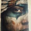 Native Tribal Woman Portrait Laser Digital Patches – LP0056